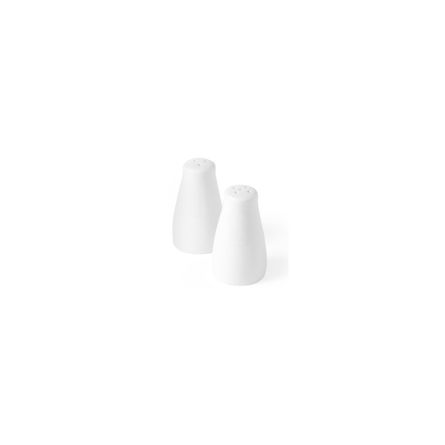 Druskas un piparus saturo plūsu komplekts baltais porcelāna - Hendi 786413