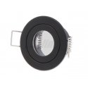 Recessed light fixture, hermetic MR11 round, black, LED line Recessed light fixture, hermetic MR11 round, black, LED line