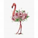 Beldizart Water-Soluble Canvas Cross Stitch Embroidery Kit Flamingo SV-254 Beldizart Water-Soluble Canvas Cross Stitch Embroidery Kit Flamingo SV-254