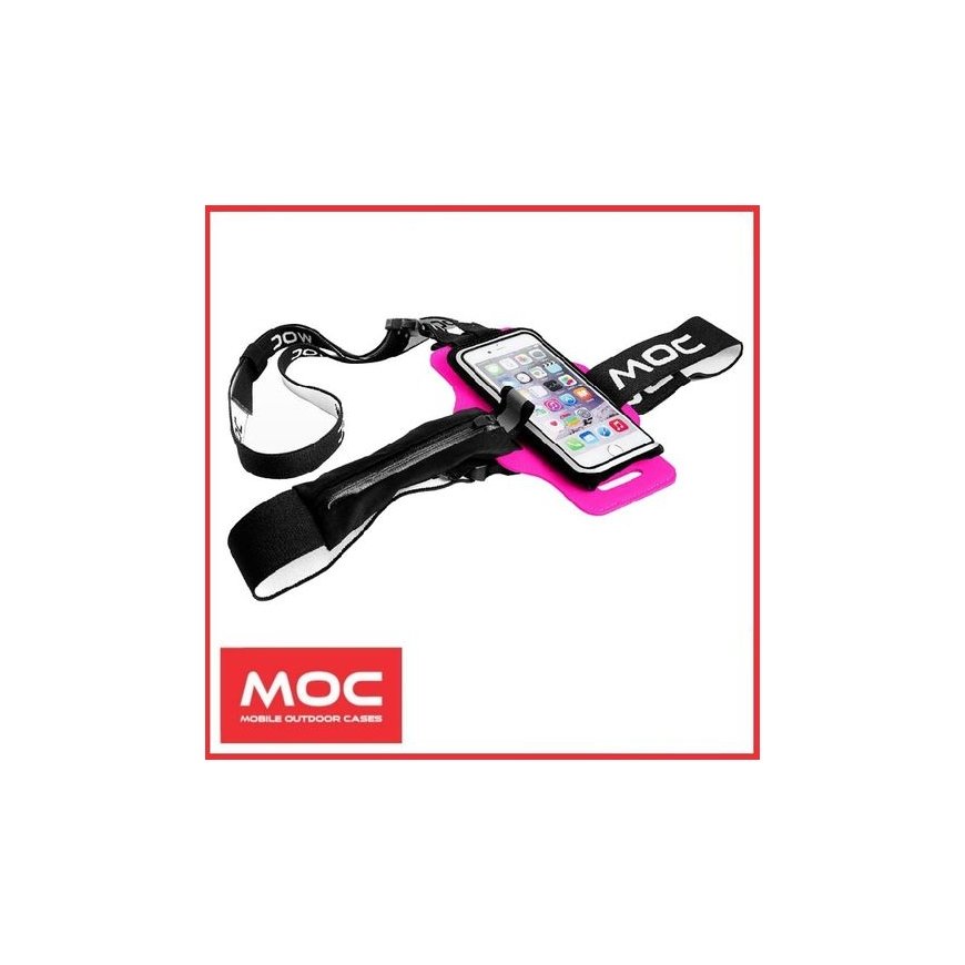 Moc Sport Ab Set Chest Plate + Slip-in Bag for L 4.7" pink
