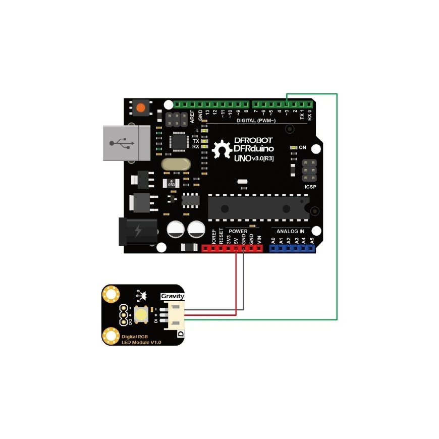 DFRobot Gravity цифровой RGB LED модуль – 2