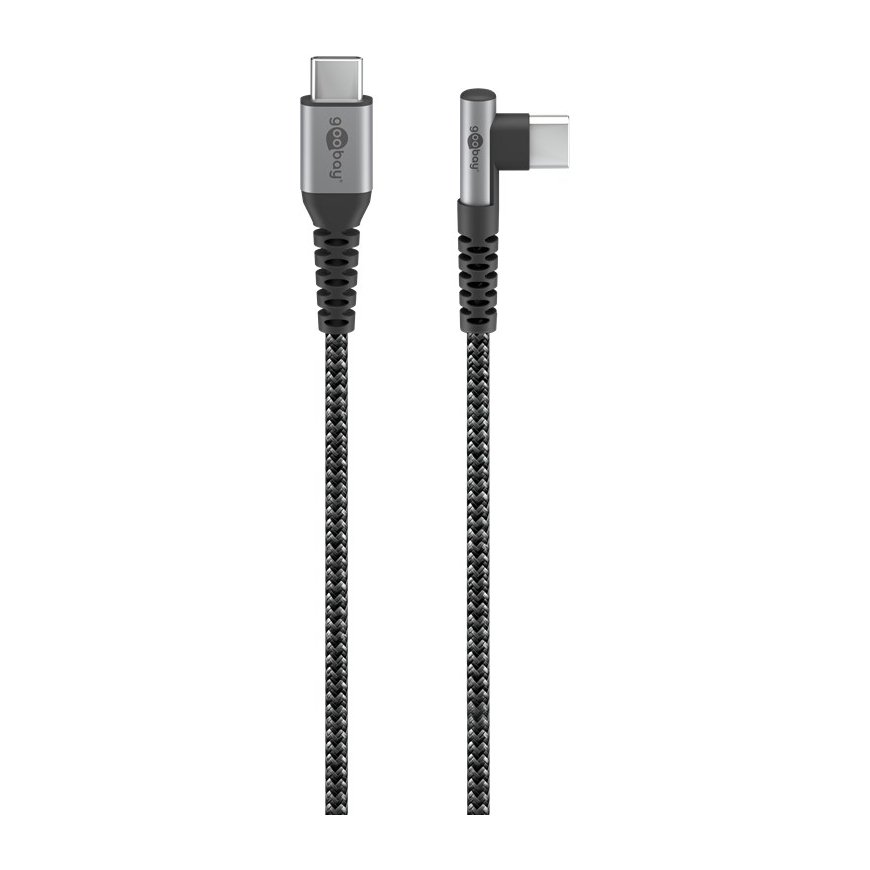 Goobay 64660 USB cable USB 2.0 2 m USB C Black, Grey
