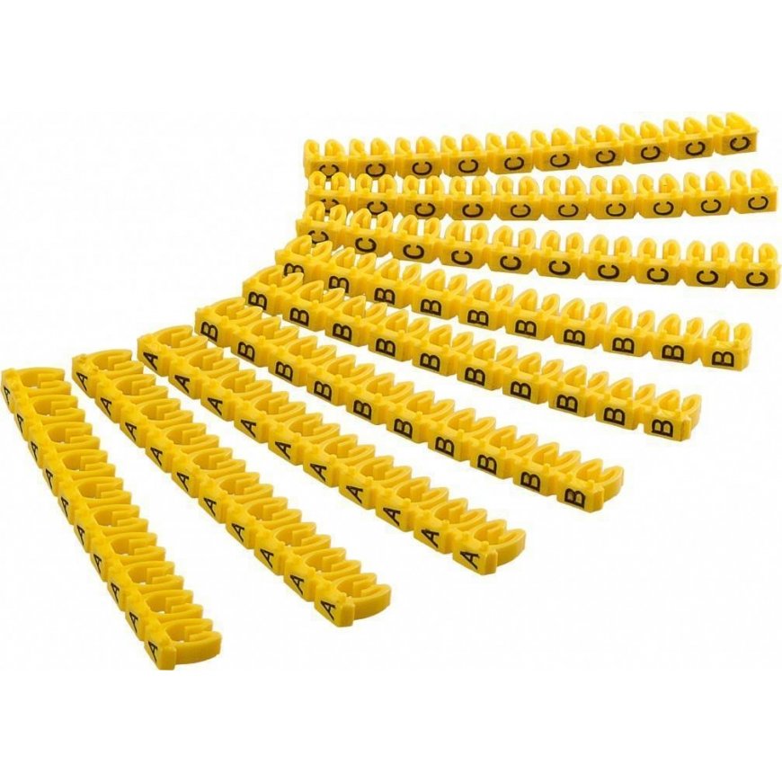 Goobay 72516 kabeļu marķieris Dzeltens PVC 90 pcs