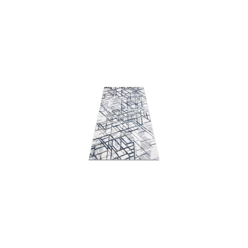 Blue Rug WINK LINES blue color 80x150 Hakano