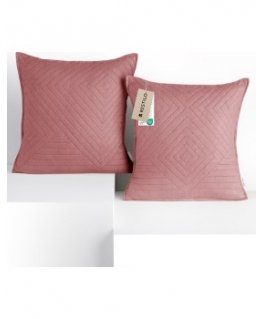 RESTILO decorative pillow cover SOFTA color, powder pink, pressed style, glamorous, material type - textile, microfiber, 45x45.