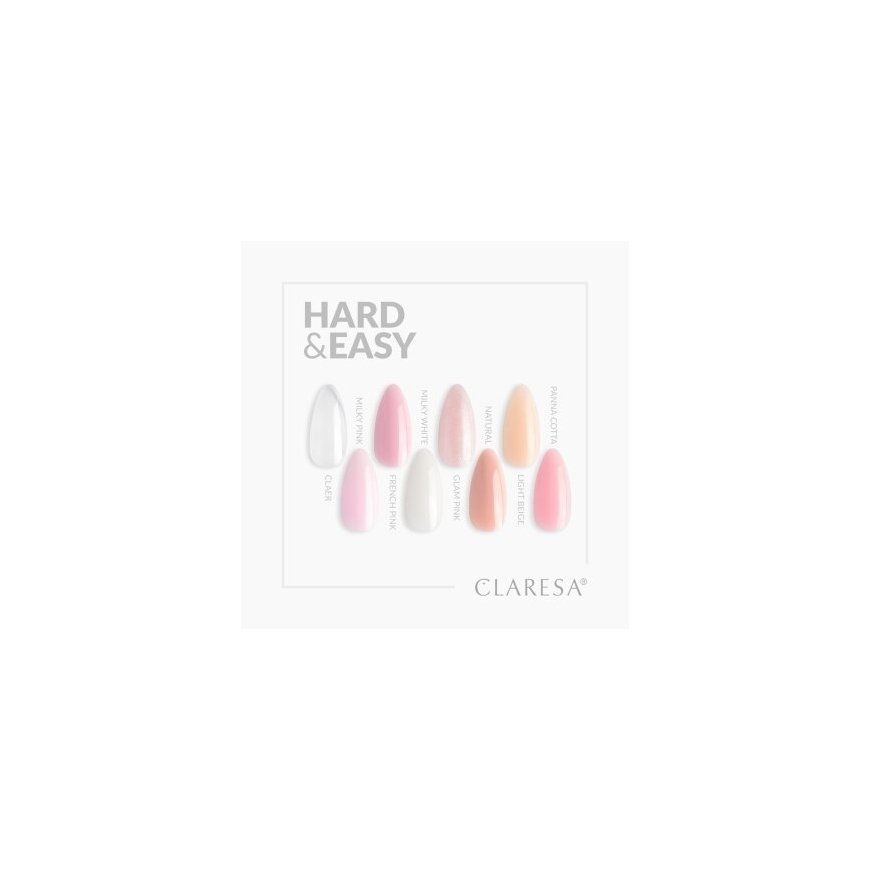 Клэреса Hard&Easy лак для ногтей 12г Glam Розовый (3)