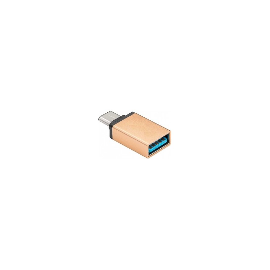 PremiumCord Adapteris USB-C/vīriešu - USB3.0 A/sieviete, OTG, balts