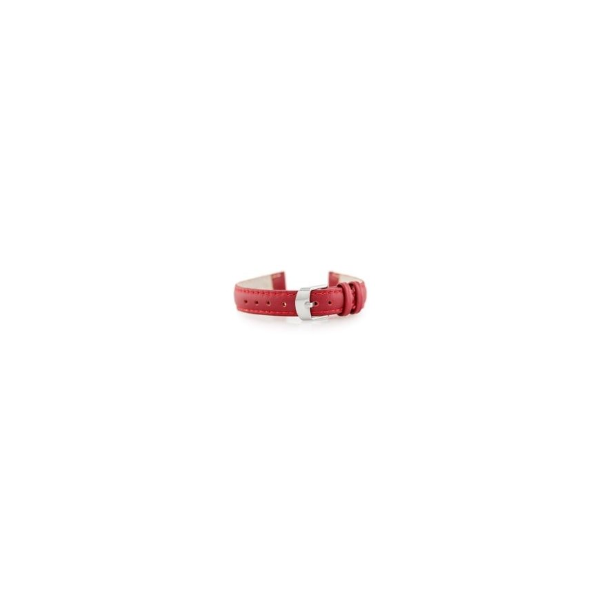Pacific W83 leather watch strap - red - 20mm – 2