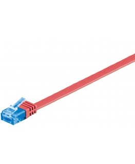 Goobay CAT6a U/UTP 5m tīkla kabelis Sarkans U/UTP (UTP)