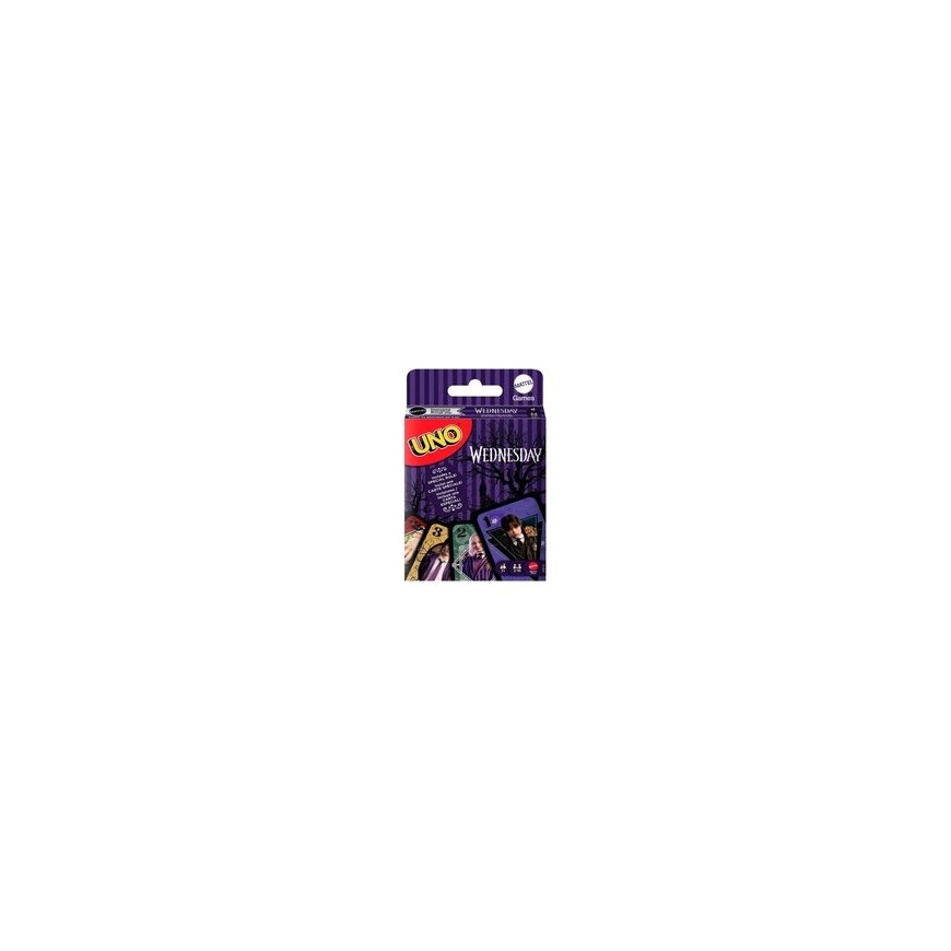 KNYGA Mattel UNO kārtis WEDNESDAY (JHB18)