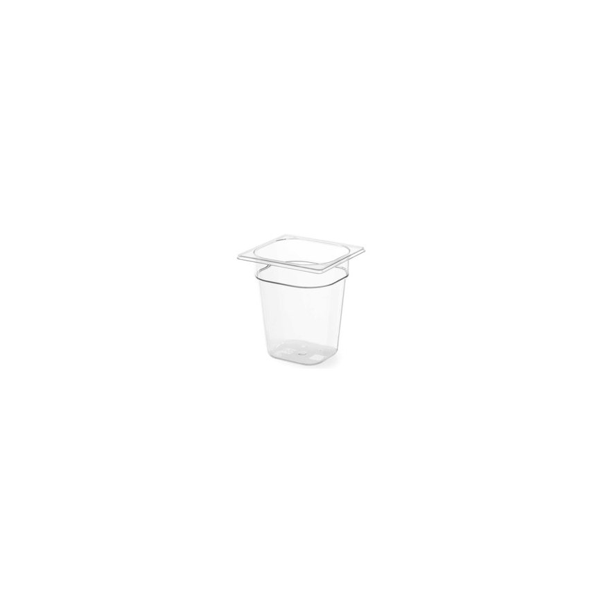 Transparent polycarbonate GN container GN 1/6 h 100 mm - Hendi 861721