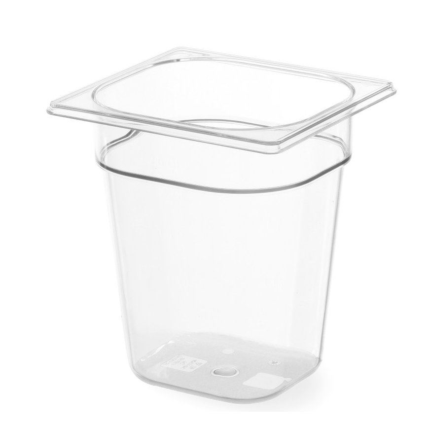 Transparent polycarbonate GN container GN 1/6 h 100 mm - Hendi 861721 – 2