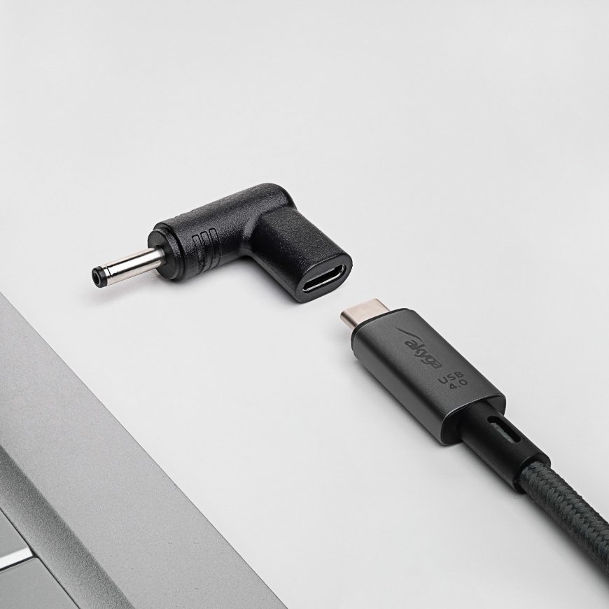 Akyga AK-ND-C05 гендерный адаптер USB-C 3.5 x 1.35 mm Черный – 2