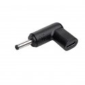 Akyga AK-ND-C05 kaapelin sukupuolenvaihtaja USB-C 3.5 x 1.35 mm musta Akyga AK-ND-C05 kaapelin sukupuolenvaihtaja USB-C 3.5 x 1.35 mm musta