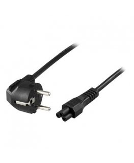 Deltaco Device cable 3-pin notebook angled CEE 7/7 & IEC C5 3m