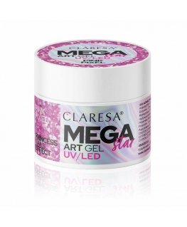 Claresa MegaStar Art Gel Vaaleanpunainen Pixel, 10 g