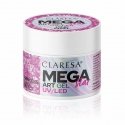 Claresa MegaStar Art Gel Rožinė Pixel, 10 g