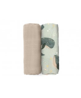 Petite&Mars Misty - bambuiset musliinitaitokset, 2 kpl sarja | Valashaihtaja