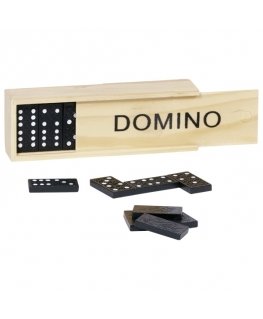 Goki Domino game in wooden box