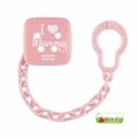 CANPOL BABIES pacifier holder I LOVE MUMMY, Pink, 2/434_pin CANPOL BABIES pacifier holder I LOVE MUMMY, Pink, 2/434_pin