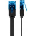 Goobay CAT 6A Flat Patch Cable U/UTP, black Goobay CAT 6A Flat Patch Cable U/UTP, black