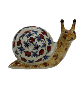 Regulāra gliemežu formas trauka 20 cm krēma porcelāns
