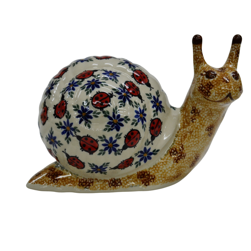 Regulāra gliemežu formas trauka 20 cm krēma porcelāns