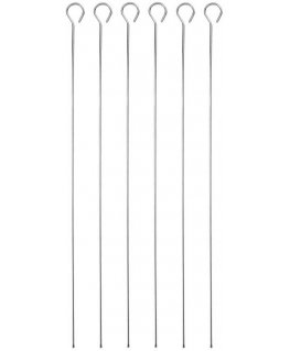 "MasterClass" stainless steel skewers, set of 6, 40 cm