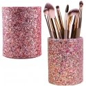 Lean Pink Glossy Makeup Brush Holder 9x7x7 cm Lean Pink Glossy Makeup Brush Holder 9x7x7 cm