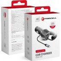 FORCELL F-ENERGY Carbon CC50-1AC car charger USB A with Type C cable PD QC3.0 3A 38W black