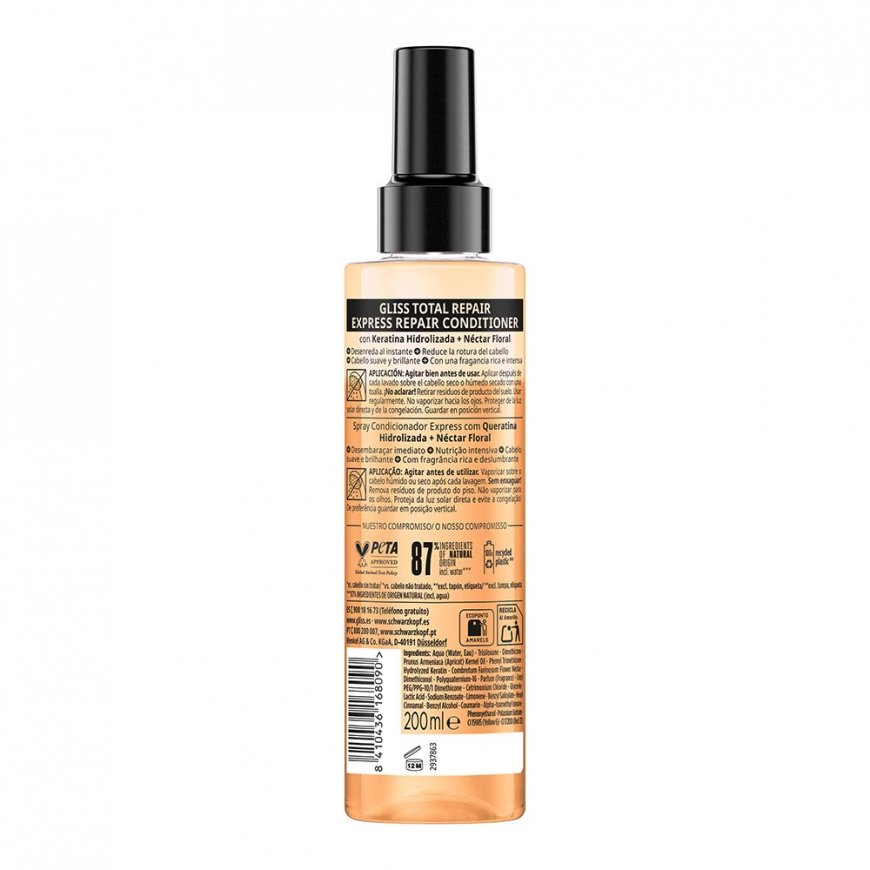 Schwarzkopf Gliss Total Repair Conditioner Spray, 200 ml