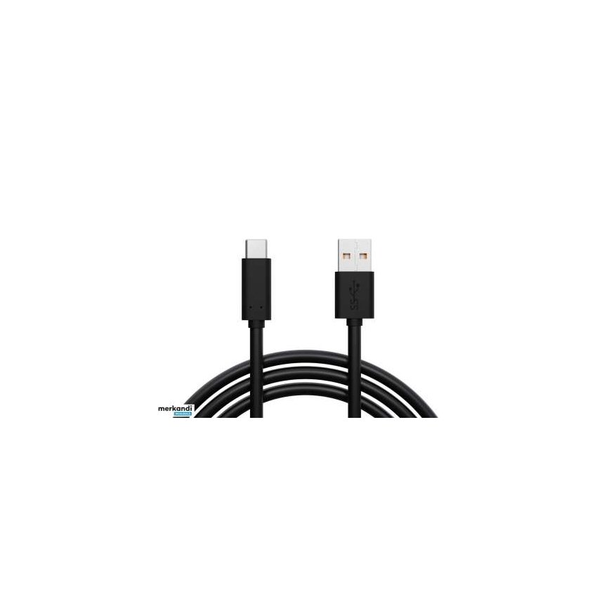Blow USB 3.0 A - USB-C jungtis 1m juoda – 2