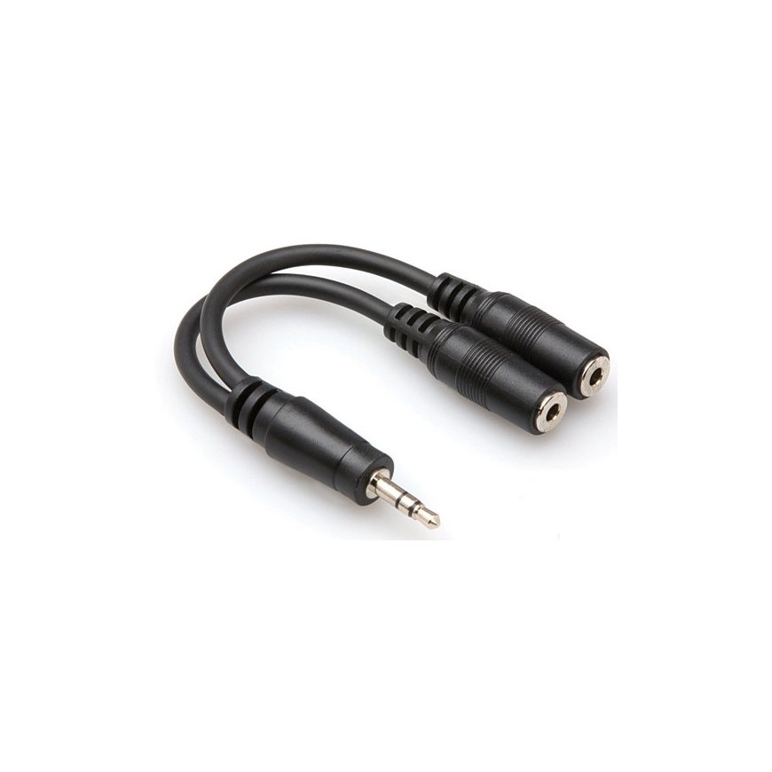 Hosa Technology TRS/2 x TRS audio cable 2 x 3.5mm 3.5mm Black