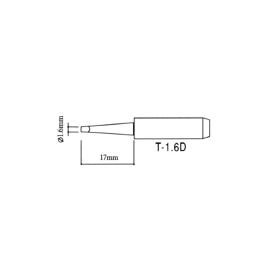 OEM Soldering Tip - Angled T-1.6D Type – 2