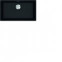 Franke MRG 210-72 Sink, Onyx Black, manual valve, steel color cover