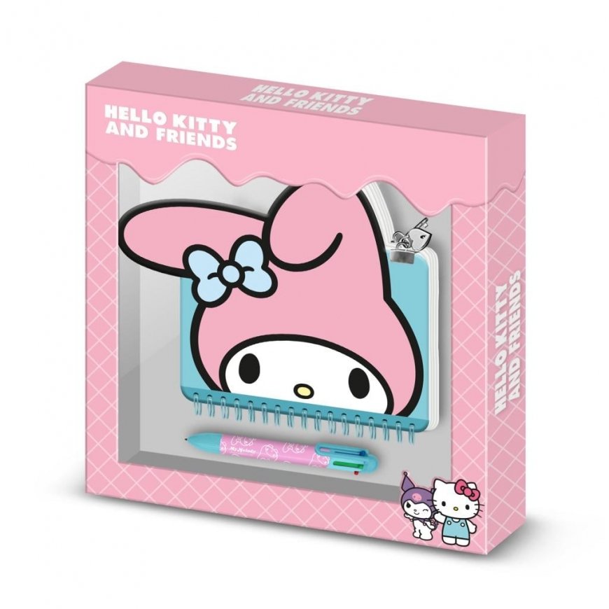 Karactermania Hello Kitty ja sõbrad My Melody päevik + pastapliiats – 2
