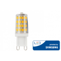 3W LED spuldze V-TAC, G9, 4000K (dabiski balta), SAMSUNG LED mikroshēma 3W LED spuldze V-TAC, G9, 4000K (dabiski balta), SAMSUNG LED mikroshēma
