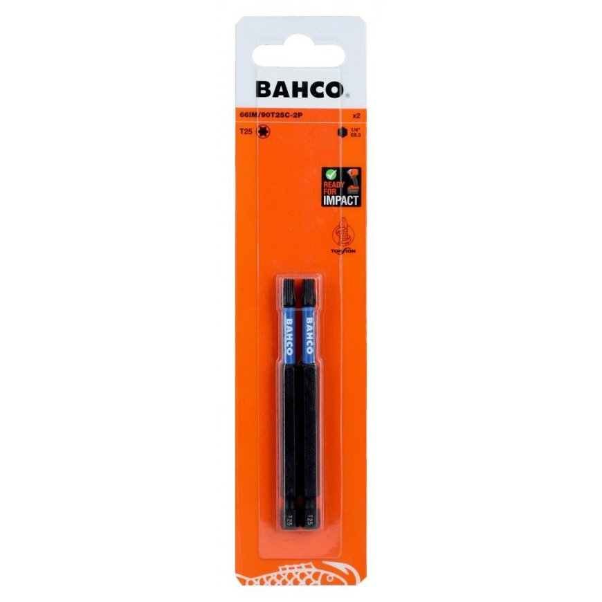 Smūginud antgaliai Bahco 66IM T20 90mm, 2tk blisterpakendis – 2