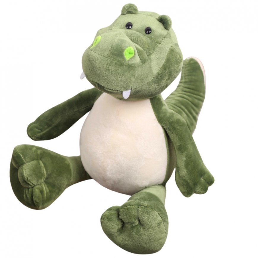 Lean Toys Rotaļlietu plīša krokodils 25 cm