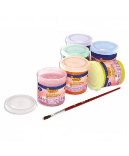 Guašas tempera JOVI GLITTER, 35 ml, 4 värvi