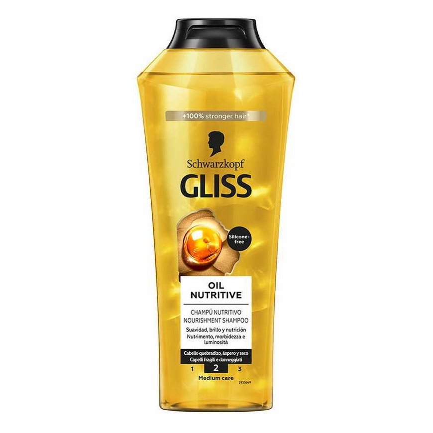 Schwarzkopf Gliss Oil Nutritive Šampūnas, 400 ml