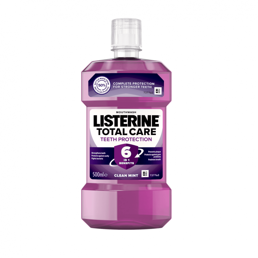 Johnson Listerine Total Care Teeth Protection burnos skalavimo skystis 500 ml