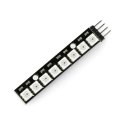 Oem RGB LED ribban WS2812 5050 x 8 valgus diodai - 53 mm - joodetud ühendused Oem RGB LED ribban WS2812 5050 x 8 valgus diodai - 53 mm - joodetud ühendused