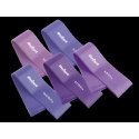 Latex Exercise Bands Set - Mini Band L, 2.3-18.2kg, 5 bands, purple, REBEL ACTIVE