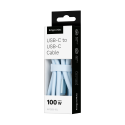 USB Type-C – USB Type-C кабель 1 м силиконовый голубой Kruger & Matz Basic