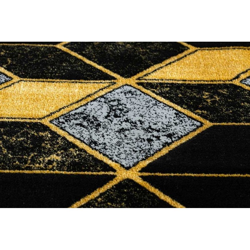 Carpet Kilimas MOSSE GLAM color black 60x250 Hakano