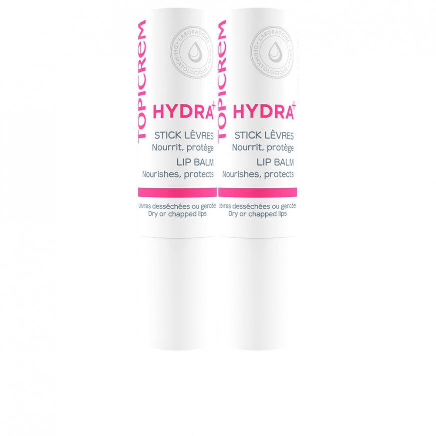 Topicrem HYDRA+ ultra-hydrating lip balm pack 2 x 4 g – 2