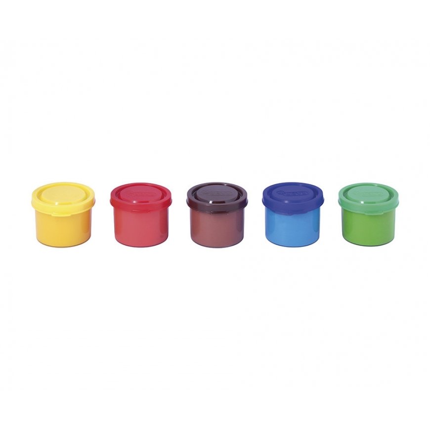 Jovi 540 washable finger paint Blue, Brown, Green, Red, Yellow – 4
