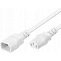 PREMIUMCORD Tīkla pagarinātājs 230V, C13-C14, balts 1m PREMIUMCORD Tīkla pagarinātājs 230V, C13-C14, balts 1m