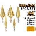 Ingco AKD1075 HSS Metal Drill Bit Set, 7 Pieces